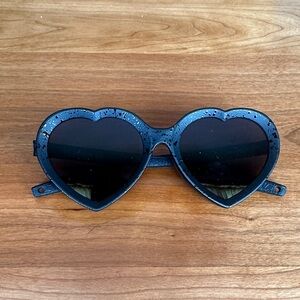 Pit Viper Black Heart-Shaped Sunglasses
